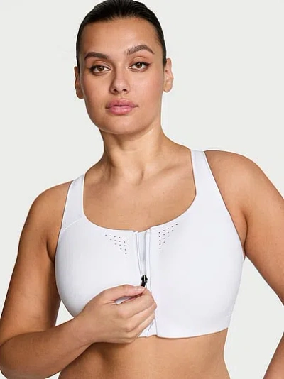Victoria's Secret Vsx Featherweight Max™ Front-close Sports Bra In White