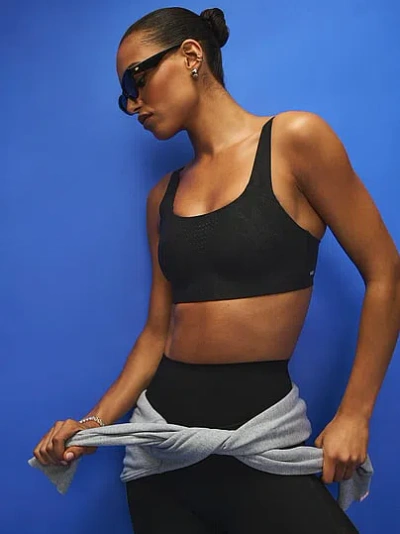 Victoria's Secret Vsx Featherweight™ Max Lace Sports Bra In Black