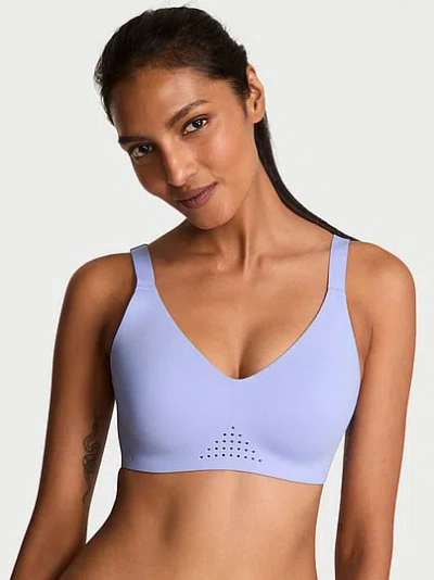Victoria's Secret Vsx Featherweight™ Medium V-neck Sports Bra In Blue