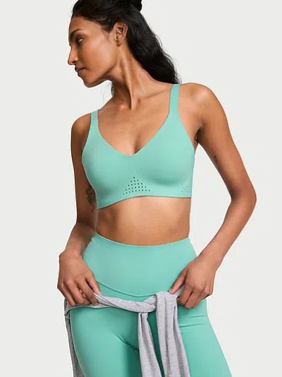 Victoria's Secret Vsx Featherweight™ Medium V-neck Sports Bra In Blue