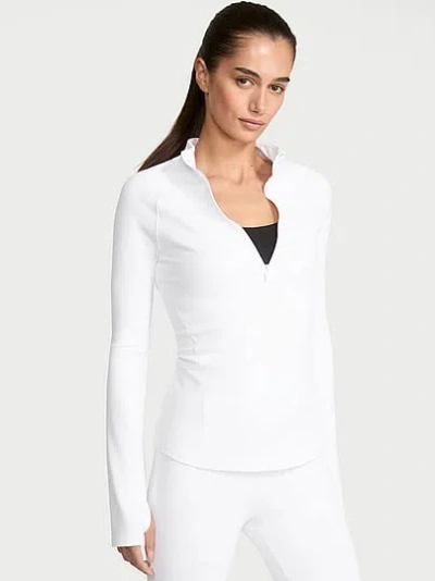 Victoria's Secret Vsx Incredible Coverage™ Half-zip Jacket In White