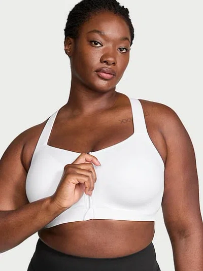 Victoria's Secret Vsx Knockout™ Front-close Sports Bra In White