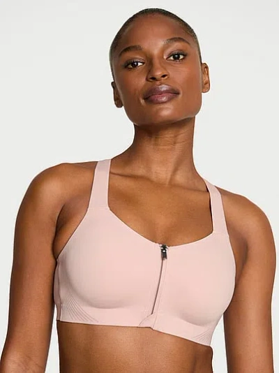 Victoria's Secret Vsx Knockout™ Front-close Sports Bra In Neutral