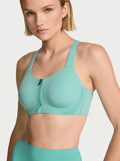 Victoria's Secret Vsx Knockout™ Front-close Sports Bra In Blue