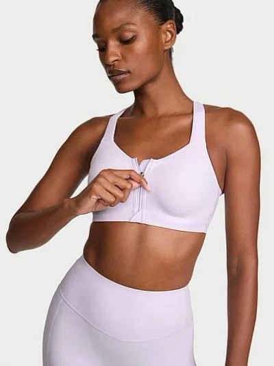 Victoria's Secret Vsx Knockout™ Front-close Sports Bra In Purple