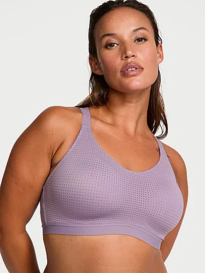 Victoria's Secret Vsx Lightweight Mesh Sports Bra In Purple
