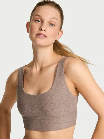 Victoria's Secret Vsx Luxmarl™ Longline Sports Bra In Gray