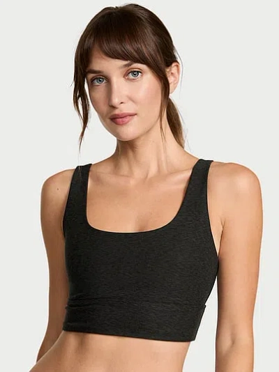 Victoria's Secret Vsx Luxmarl™ Longline Sports Bra In Black