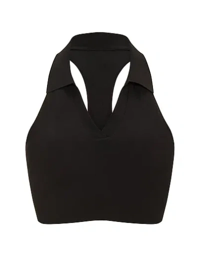 Victoria's Secret Vsx Racketcool™ Collared Bra Top In Black
