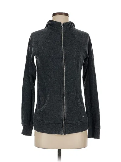 Pre-owned Victoria's Secret Zip Up Hoodie In Black