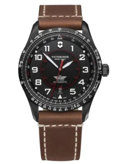 Pre-owned Victorinox 241886 Airboss Automatic Mens Watch 42mm 10atm
