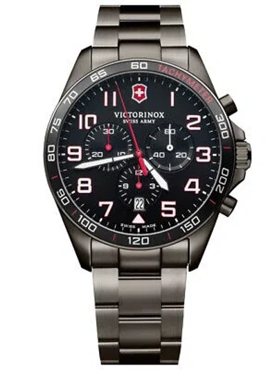 Pre-owned Victorinox 241890 Field Force Sport Chronograph Mens Watch 41mm 10atm