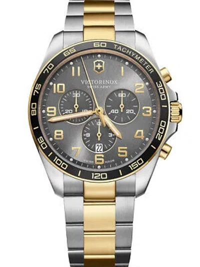 Pre-owned Victorinox 241902 Fieldforce Chronograph Mens Watch 42mm 10atm