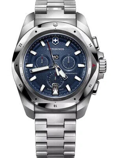 Pre-owned Victorinox 241985 Mens Watch I.n.o.x Chronograph 43mm 20atm