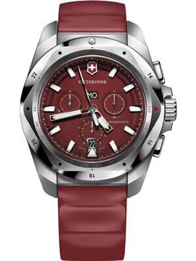 Pre-owned Victorinox 241986 Mens Watch I.n.o.x Chronograph 43mm 20atm