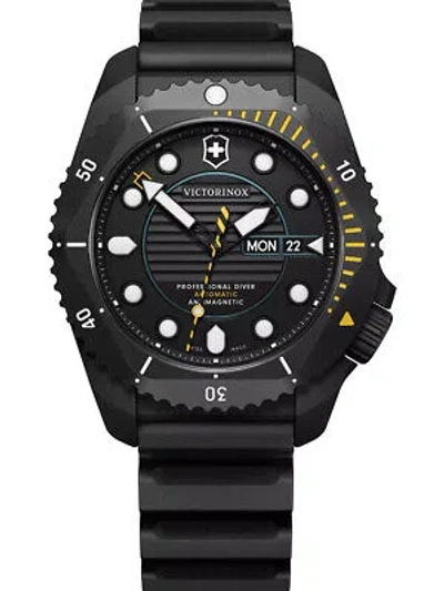 Pre-owned Victorinox 241997 Mens Watch Dive Pro Automatic Titanium 43mm 30atm