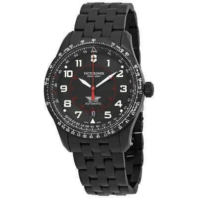 Pre-owned Victorinox Airboss Automatic Black Dial Men's Watch 241974