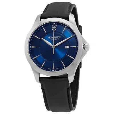 Pre-owned Victorinox Alliance Quartz Blue Dial Men's Watch 241906