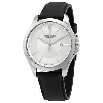 Pre-owned Victorinox Alliance Quartz Silver Dial Men's Watch 241905