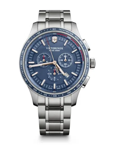 Pre-owned Victorinox Alliance Sapphire Blue Dial Chronograph Date Men's Watch 241817