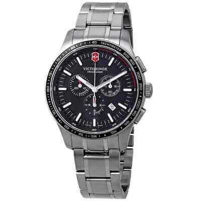 Pre-owned Victorinox Alliance Sport Chronograph Black Dial Men's Watch 241816