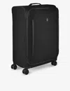 Victorinox Black Crosslight Large Softside Recycled-polyester Suitcase 76cm In Black