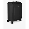 Victorinox Black Crosslight Medium Softside Recycled-polyester Suitcase 68cm In Black