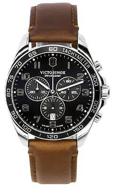 Pre-owned Victorinox Fieldforce Chronograph Quartz 241928 100m Men's Watch