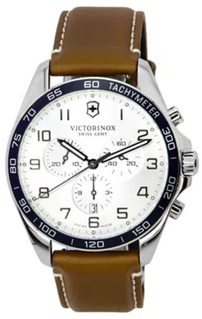 Pre-owned Victorinox Fieldforce Classic Chronograph Tachymeter Date 241900 100m Mens Watch