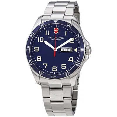 Victorinox Fieldforce Quartz Blue Dial Men's Watch 241851 In Blue/silver Tone