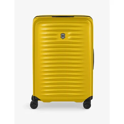 Victorinox Airox Medium Polycarbonate Suitcase 69cm In Gold Yellow