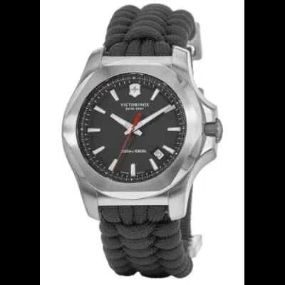 Pre-owned Victorinox I.n.o.x. Men's 241726 Black Swiss Quartz Watch Msrp $750