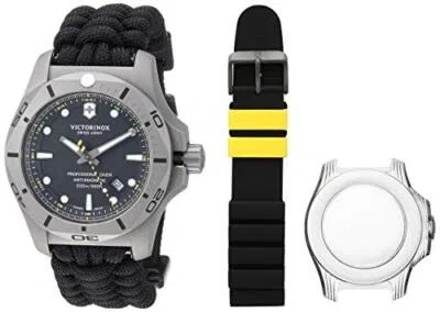 Pre-owned Victorinox I.n.o.x. Men's 241812 Professional Diver Titanium Watch Msrp $825