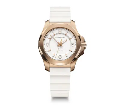 Pre-owned Victorinox I.n.o.x Swiss Army 37mm White Dial 100m 241954 Women's Watch