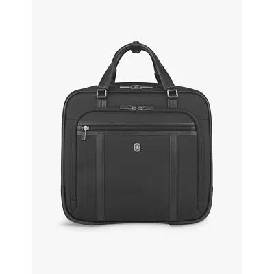 Victorinox Mens Black Wheeled Business Woven Briefcase 38cm
