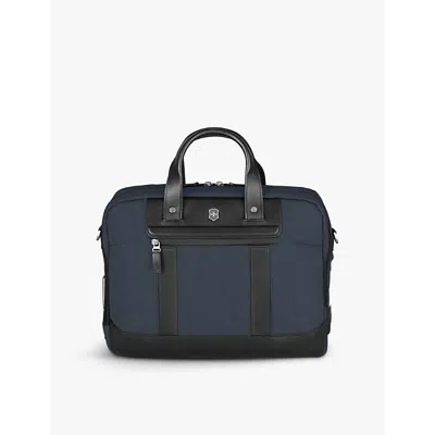 Victorinox Mens Blue Architecture Urban2 Woven Briefcase