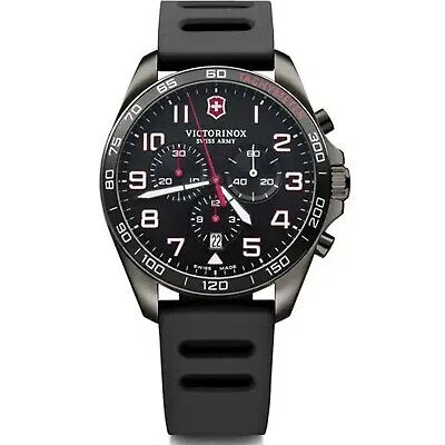 Pre-owned Victorinox Men's Fieldforce Black Dial Watch - 241889