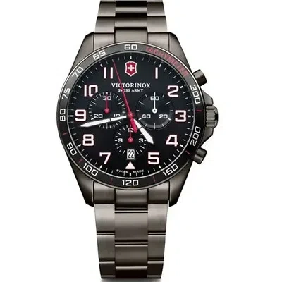 Pre-owned Victorinox Men's Fieldforce Black Dial Watch - 241890