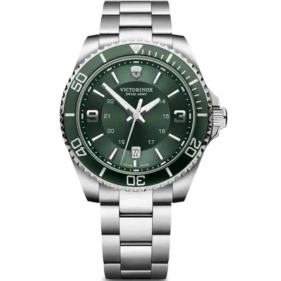 Pre-owned Victorinox Men's Maverick Green Dial Watch - 241934