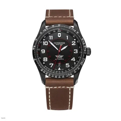 Victorinox Men's Watch  V241886 Black Gbby2 In Brown