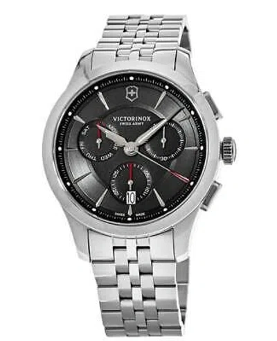 Pre-owned Victorinox Swiss Army Alliance Chronograph Black Dial Men's Watch 241745.1