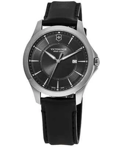 Pre-owned Victorinox Swiss Army Alliance Quartz Black Dial Men's Watch 241904