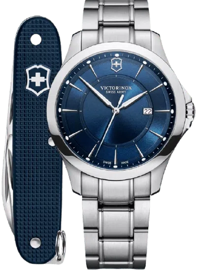 Victorinox Swiss Army Alliance Quartz Blue Dial Steel Men's Watch 241910.1
