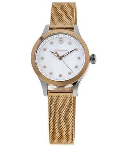 Pre-owned Victorinox Swiss Army Alliance Xs Quartz Mother Of Women's Watch 241879