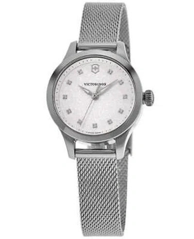 Pre-owned Victorinox Swiss Army Alliance Xs Quartz Silver Women's Watch 241878
