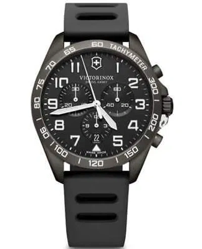 Pre-owned Victorinox Swiss Army Fieldforce Chronograph Black Men's Watch 241926.1