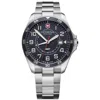 Victorinox Swiss Army Fieldforce Gmt Classic Blue Dial Stainless Steel Men's Watch 241896 In Blue