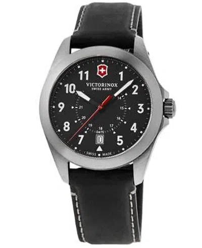 Pre-owned Victorinox Swiss Army Heritage Quartz Black Dial Men's Watch 241963