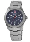 Victorinox Swiss Army Heritage Quartz Blue Dial Steel Men's Watch 241967 In Blue