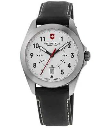 Pre-owned Victorinox Swiss Army Heritage Quartz White Dial Black Men's Watch 241965